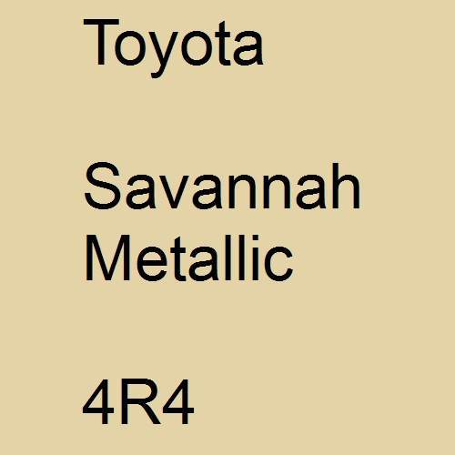 Toyota, Savannah Metallic, 4R4.